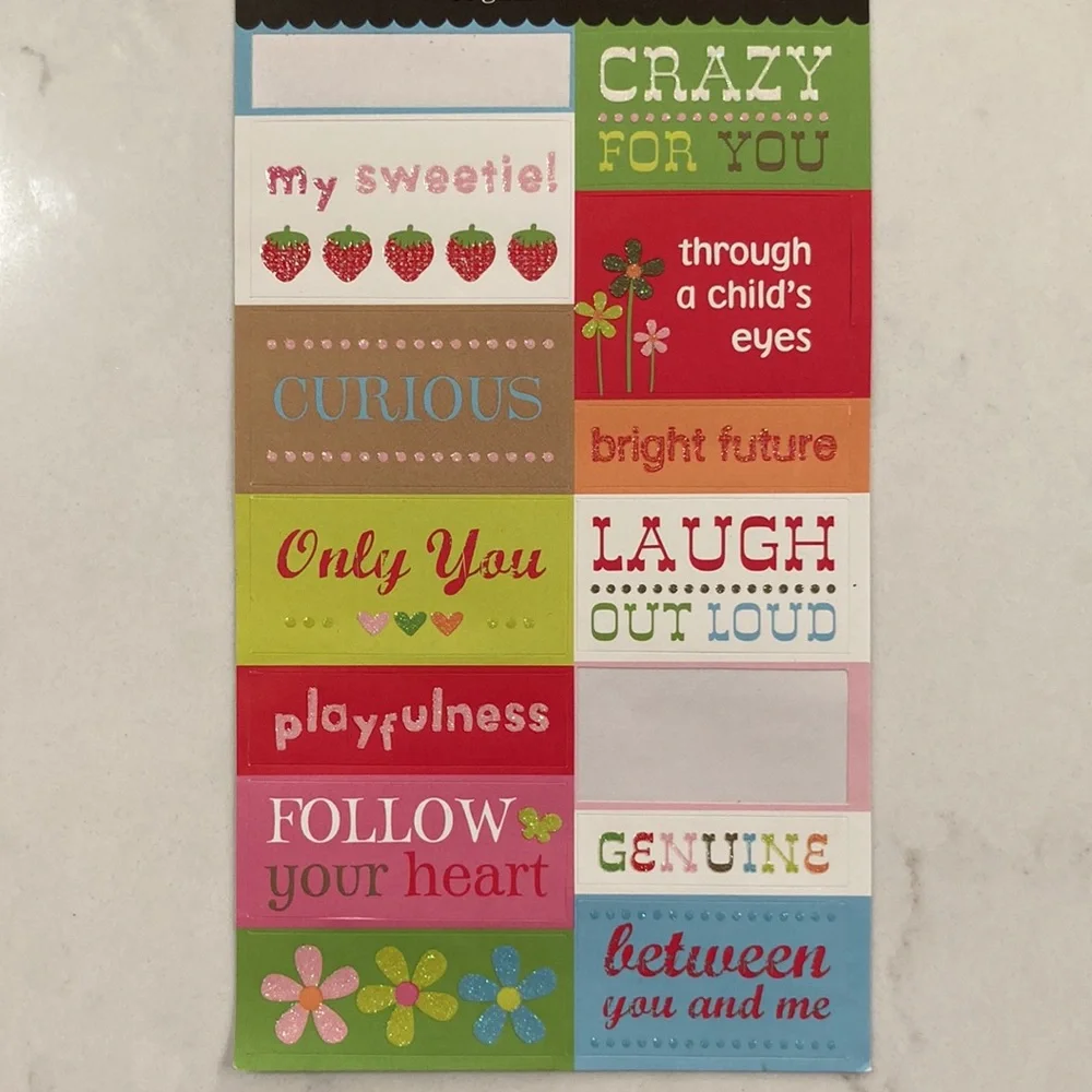 💕4 FOR $10💕 Assorted Birthday, Baby Shower, Scrapbooking Stickers 🎉